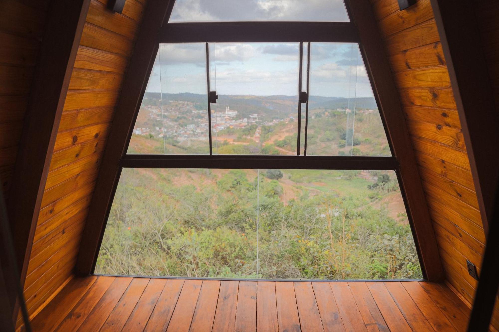 Chales Alta Vista Bananeiras Bagian luar foto
